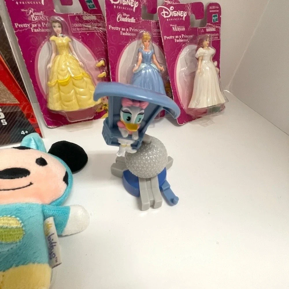 Disney Pixar Lot Princess Cake Toppers Car Tattoos Daisy Duck Mickey Plush A